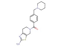 5-[4-(piperidin-1-ylmethyl)benzoyl]-4,5,6,7-tetrahydro[1,3]thiazolo[5,4-c]pyridin-2-amine