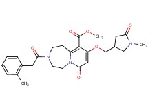 methyl 9-[(1-methyl-5-oxo-3-pyrrolidinyl)methoxy]-3-[(2-methylphenyl)acetyl]-7-oxo-1,2,3,4,5,7-hexahydropyrido[1,2-d][1,4]diazepine-10-carboxylate