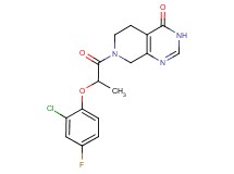 7-[2-(2-chloro-4-fluorophenoxy)propanoyl]-5,6,7,8-tetrahydropyrido[3,4-d]pyrimidin-4(3H)-one
