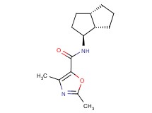 2,4-dimethyl-N-[(1S*,3aS*,6aS*)-octahydropentalen-1-yl]-1,3-oxazole-5-carboxamide