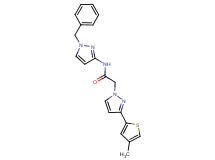 N-(1-benzyl-1H-pyrazol-3-yl)-2-[3-(4-methyl-2-thienyl)-1H-pyrazol-1-yl]acetamide