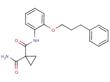 N~1~-[2-(3-phenylpropoxy)phenyl]cyclopropane-1,1-dicarboxamide