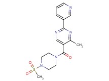 4-methyl-5-{[4-(methylsulfonyl)piperazin-1-yl]carbonyl}-2-pyridin-3-ylpyrimidine