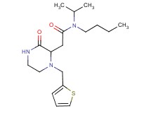 N-butyl-N-isopropyl-2-[3-oxo-1-(2-thienylmethyl)-2-piperazinyl]acetamide