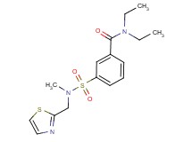 N,N-diethyl-3-{[methyl(1,3-thiazol-2-ylmethyl)amino]sulfonyl}benzamide
