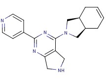 4-[(3aR*,7aS*)-1,3,3a,4,7,7a-hexahydro-2H-isoindol-2-yl]-2-(4-pyridinyl)-6,7-dihydro-5H-pyrrolo[3,4-d]pyrimidine