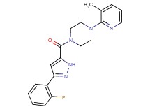 1-{[3-(2-fluorophenyl)-1H-pyrazol-5-yl]carbonyl}-4-(3-methyl-2-pyridinyl)piperazine