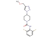 N-(2,6-difluorophenyl)-4-[4-(methoxymethyl)-1H-1,2,3-triazol-1-yl]-1-piperidinecarboxamide