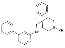 N-[(1-methyl-4-phenyl-4-piperidinyl)methyl]-4-(2-pyridinyl)-2-pyrimidinamine