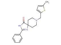 8-[(5-methyl-2-thienyl)methyl]-2-phenyl-1,3,8-triazaspiro[4.5]dec-1-en-4-one