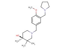 (4S*)-1-[4-methoxy-3-(pyrrolidin-1-ylmethyl)benzyl]-3,3,4-trimethylpiperidin-4-ol