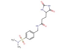 N-{4-[(dimethylamino)sulfonyl]benzyl}-3-(2,5-dioxo-4-imidazolidinyl)propanamide