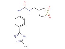 N-[(1,1-dioxidotetrahydro-3-thienyl)methyl]-N'-[4-(5-methyl-4H-1,2,4-triazol-3-yl)phenyl]urea