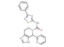 N-(3-phenyl-1,2,4-thiadiazol-5-yl)-4-pyridin-2-yl-3,4,6,7-tetrahydro-5H-imidazo[4,5-c]pyridine-5-carboxamide