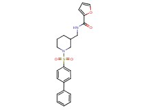 N-{[1-(4-biphenylylsulfonyl)-3-piperidinyl]methyl}-2-furamide