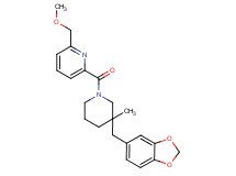 2-{[3-(1,3-benzodioxol-5-ylmethyl)-3-methylpiperidin-1-yl]carbonyl}-6-(methoxymethyl)pyridine