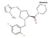 4-{(4R)-1-(2,5-difluorobenzyl)-4-[(1-methyl-1H-imidazol-2-yl)thio]-L-prolyl}morpholine