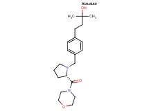 2-methyl-4-(4-{[(2S)-2-(4-morpholinylcarbonyl)-1-pyrrolidinyl]methyl}phenyl)-2-butanol