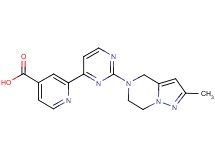 2-[2-(2-methyl-6,7-dihydropyrazolo[1,5-a]pyrazin-5(4H)-yl)pyrimidin-4-yl]isonicotinic acid