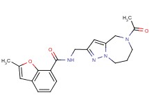 N-[(5-acetyl-5,6,7,8-tetrahydro-4H-pyrazolo[1,5-a][1,4]diazepin-2-yl)methyl]-2-methyl-1-benzofuran-7-carboxamide