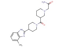 2-(3-{[4-(4-methyl-1H-benzimidazol-2-yl)piperidin-1-yl]carbonyl}piperidin-1-yl)acetamide