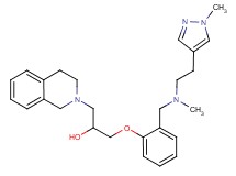 1-(3,4-dihydro-2(1H)-isoquinolinyl)-3-[2-({methyl[2-(1-methyl-1H-pyrazol-4-yl)ethyl]amino}methyl)phenoxy]-2-propanol