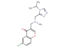 6-chloro-3-{[[(4-isopropyl-4H-1,2,4-triazol-3-yl)methyl](methyl)amino]methyl}-4H-chromen-4-one