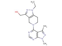 [5-(1,3-dimethyl-1H-pyrazolo[3,4-d]pyrimidin-4-yl)-1-ethyl-4,5,6,7-tetrahydro-1H-pyrazolo[4,3-c]pyridin-3-yl]methanol