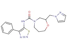 N-(4-phenyl-1,2,3-thiadiazol-5-yl)-2-(1H-pyrazol-1-ylmethyl)-1,4-oxazepane-4-carboxamide