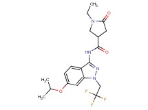 1-ethyl-N-[6-isopropoxy-1-(2,2,2-trifluoroethyl)-1H-indazol-3-yl]-5-oxopyrrolidine-3-carboxamide