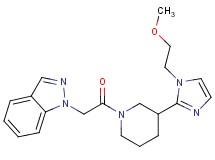 1-(2-{3-[1-(2-methoxyethyl)-1H-imidazol-2-yl]piperidin-1-yl}-2-oxoethyl)-1H-indazole