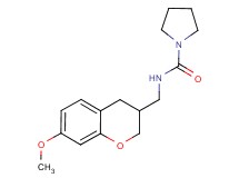 N-[(7-methoxy-3,4-dihydro-2H-chromen-3-yl)methyl]pyrrolidine-1-carboxamide