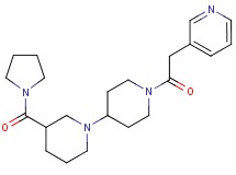 1'-(pyridin-3-ylacetyl)-3-(pyrrolidin-1-ylcarbonyl)-1,4'-bipiperidine