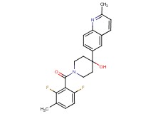 1-(2,6-difluoro-3-methylbenzoyl)-4-(2-methylquinolin-6-yl)piperidin-4-ol