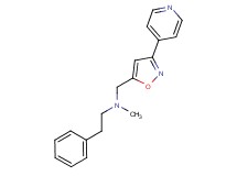 N-methyl-2-phenyl-N-[(3-pyridin-4-ylisoxazol-5-yl)methyl]ethanamine