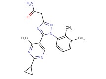 2-[5-(2-cyclopropyl-4-methylpyrimidin-5-yl)-1-(2,3-dimethylphenyl)-1H-1,2,4-triazol-3-yl]acetamide