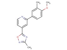 2-(4-methoxy-3-methylphenyl)-4-(3-methyl-1,2,4-oxadiazol-5-yl)pyridine