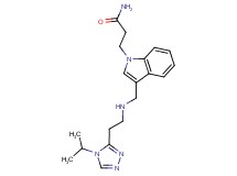 3-[3-({[2-(4-isopropyl-4H-1,2,4-triazol-3-yl)ethyl]amino}methyl)-1H-indol-1-yl]propanamide