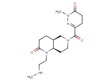 (4aS*,8aR*)-1-[2-(methylamino)ethyl]-6-[(1-methyl-6-oxo-1,4,5,6-tetrahydropyridazin-3-yl)carbonyl]octahydro-1,6-naphthyridin-2(1H)-one