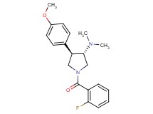 (3S*,4R*)-1-(2-fluorobenzoyl)-4-(4-methoxyphenyl)-N,N-dimethyl-3-pyrrolidinamine