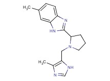6-methyl-2-{1-[(4-methyl-1H-imidazol-5-yl)methyl]-2-pyrrolidinyl}-1H-benzimidazole