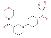 1'-(isoxazol-3-ylcarbonyl)-3-(morpholin-4-ylcarbonyl)-1,4'-bipiperidine