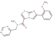 6-(2-methoxyphenyl)-N-methyl-N-(4-pyrimidinylmethyl)imidazo[2,1-b][1,3]thiazole-3-carboxamide