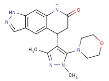 5-(1,3-dimethyl-5-morpholin-4-yl-1H-pyrazol-4-yl)-1,5,6,8-tetrahydro-7H-pyrazolo[4,3-g]quinolin-7-one