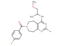 7-(4-fluorobenzoyl)-N-(2-methoxy-1-methylethyl)-6,7,8,9-tetrahydro-5H-pyrimido[4,5-d]azepin-4-amine