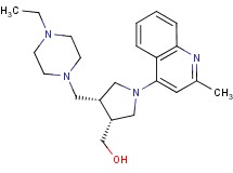 [(3R*,4R*)-4-[(4-ethylpiperazin-1-yl)methyl]-1-(2-methylquinolin-4-yl)pyrrolidin-3-yl]methanol