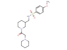 4-methoxy-N-{[1-(1-piperidinylacetyl)-3-piperidinyl]methyl}benzenesulfonamide
