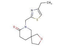 7-[(4-ethyl-1,3-thiazol-2-yl)methyl]-2-oxa-7-azaspiro[4.5]decan-8-one
