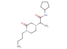 2-(4-butyl-3-oxopiperazin-1-yl)-N-cyclopentylpropanamide