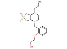 2-(2-{[(4aS*,7aR*)-6,6-dioxido-4-propylhexahydrothieno[3,4-b]pyrazin-1(2H)-yl]methyl}phenoxy)ethanol